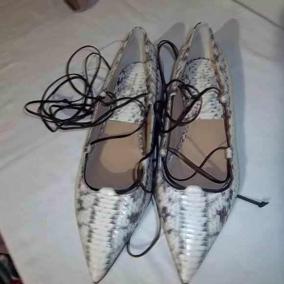 Michael Kors Lace Up Leg Flats Size38.5 - Picture 2 of 7